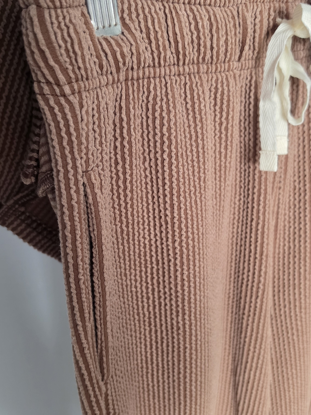 Zenana Outfitter Relaxed Ribbed Knit Set in Brown Size S - Picture 5 of 6